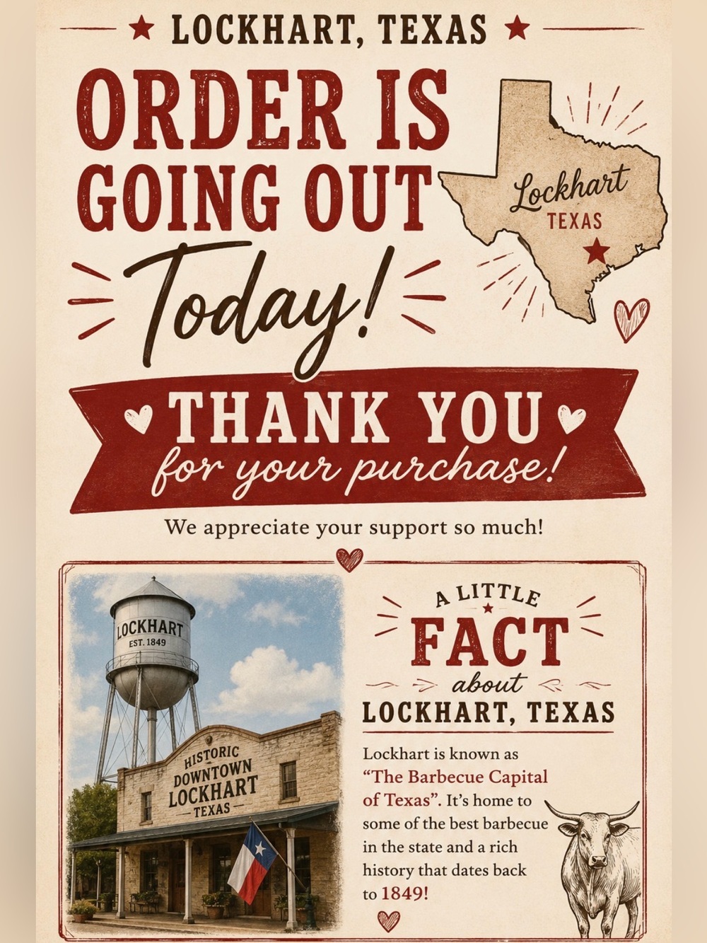 🤠 A Texas sized Thank you 🙏🏻 🐮